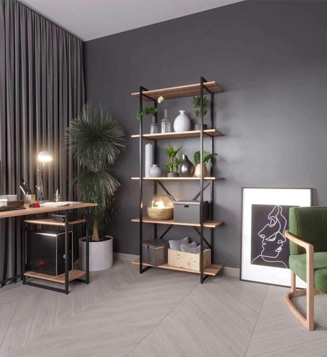 Стеллаж GUTTA 196х92х34 см